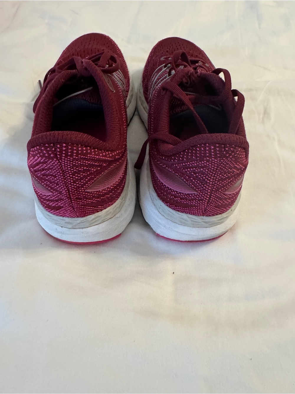 New Balance Women's Running Shoe - Burgundy/White - Picture 5 of 7